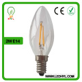 Give you a warm beautiful home!!Exquisite 2w e14 candle led filament candle bulb